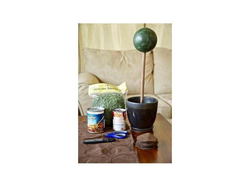 Chậu hoa mộc mạc từ vải thô