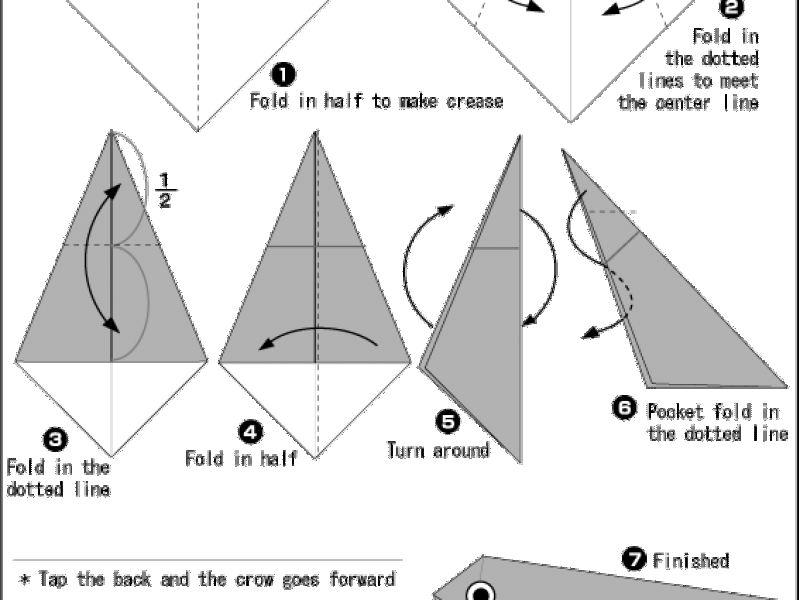 Hướng dẫn gấp Chim biết mổ