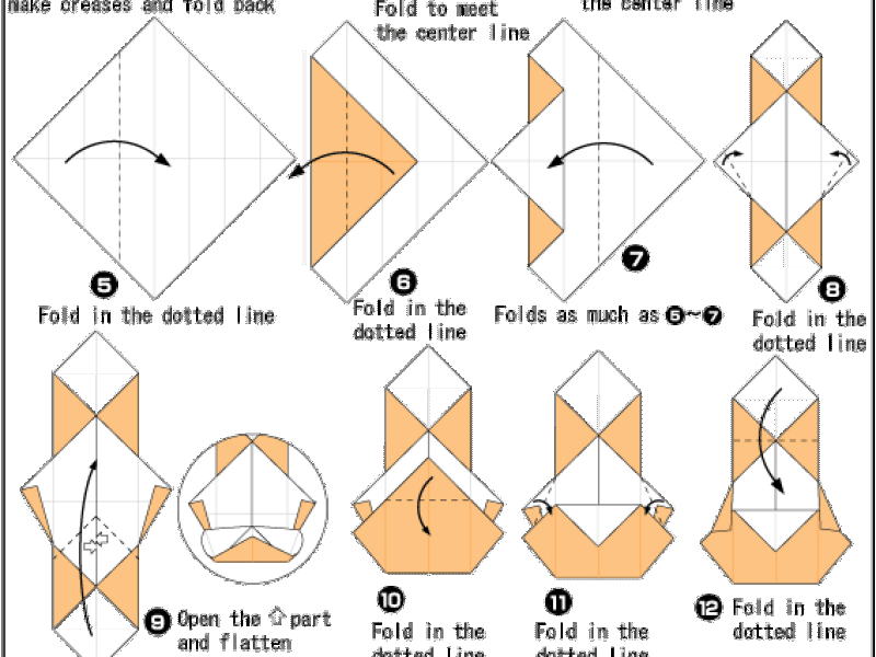 Hướng dẫn gấp con gấu