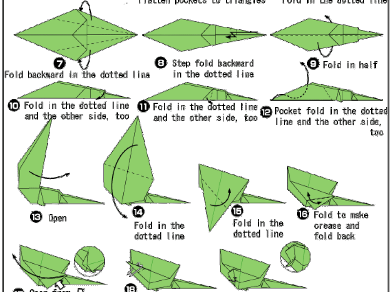 Hướng dẫn gấp con thằn lằn cổ diềm