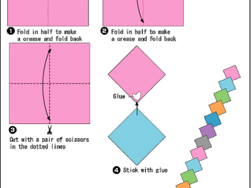 Hướng dẫn gấp Dây chuyền