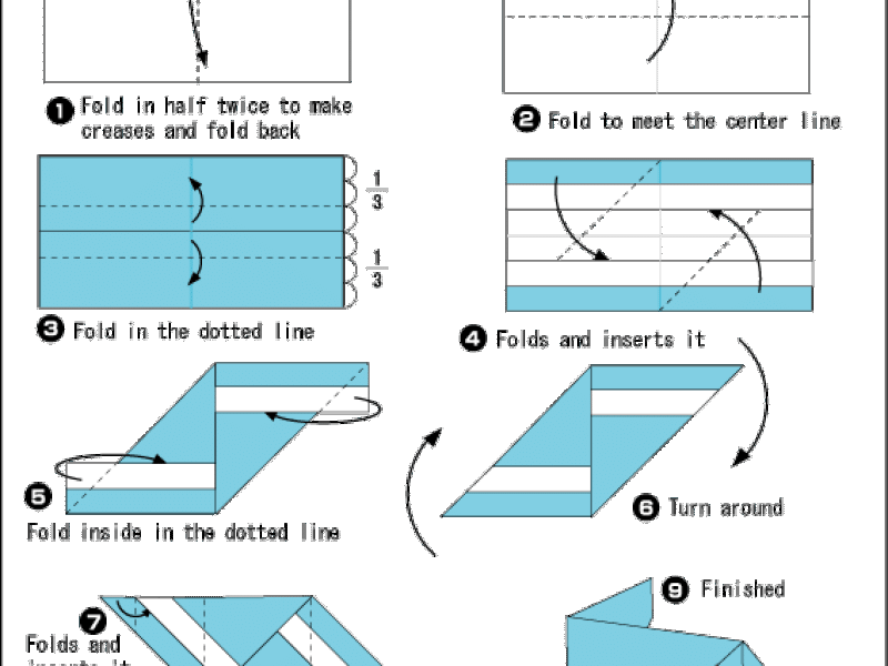 Hướng dẫn gấp giấy Chiếc cù