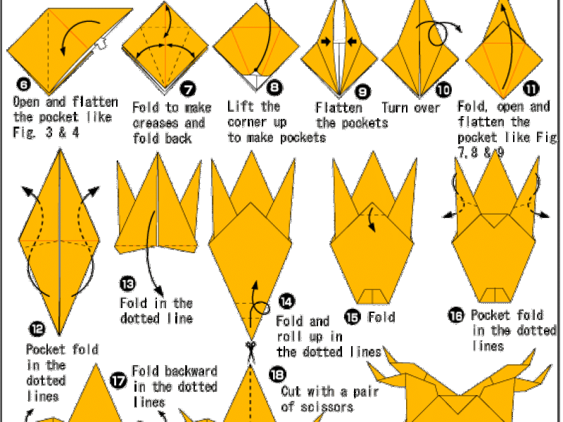 Hướng dẫn gấp giấy khuôn Mặt tuần lộc 2