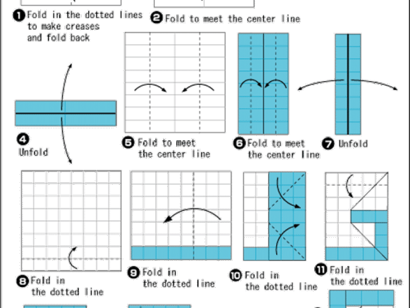 Hướng dẫn gấp giấy số 5