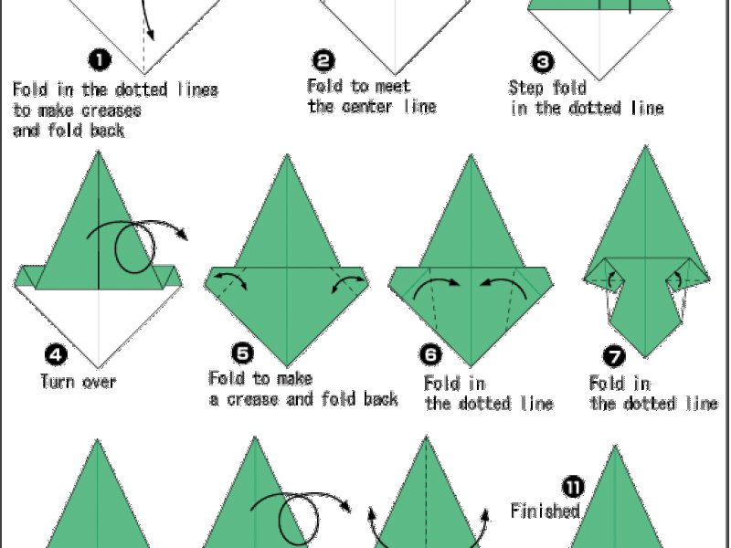 Hướng dẫn xếp Cái cây