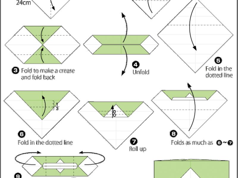 Hướng dẫn xếp Giấy gói