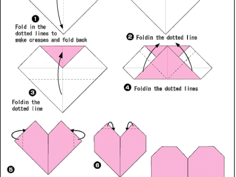Hướng dẫn xếp hình Trái tim