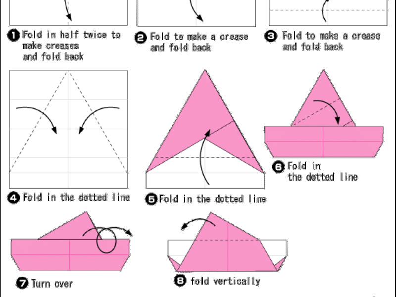 Hướng dẫn xếp Hộp tam giác