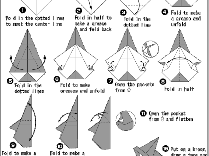 Hướng dẫn xếp Mụ phù thủy
