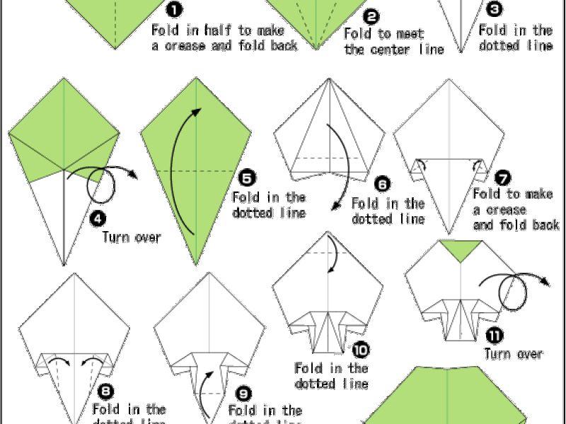 Origami - hướng dẫn gấp Cây cổ thụ giấy