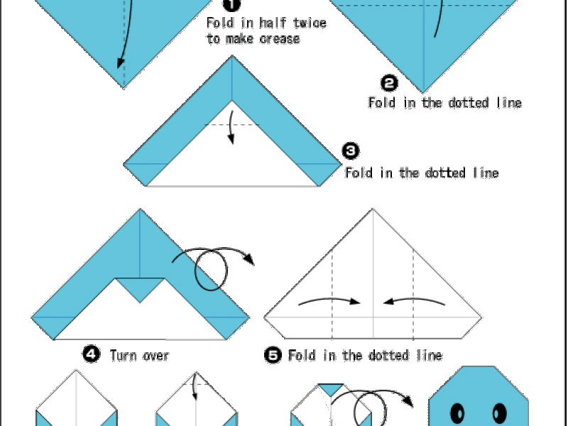 Origami - hướng dẫn gấp chú chim cánh cụt