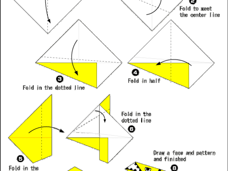 Origami - hướng dẫn gấp con khủng long Dinonychus
