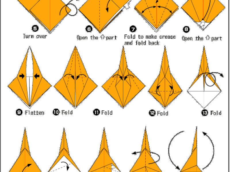 Origami - hướng dẫn gấp giấy chiếc Máy bay chiến đấu