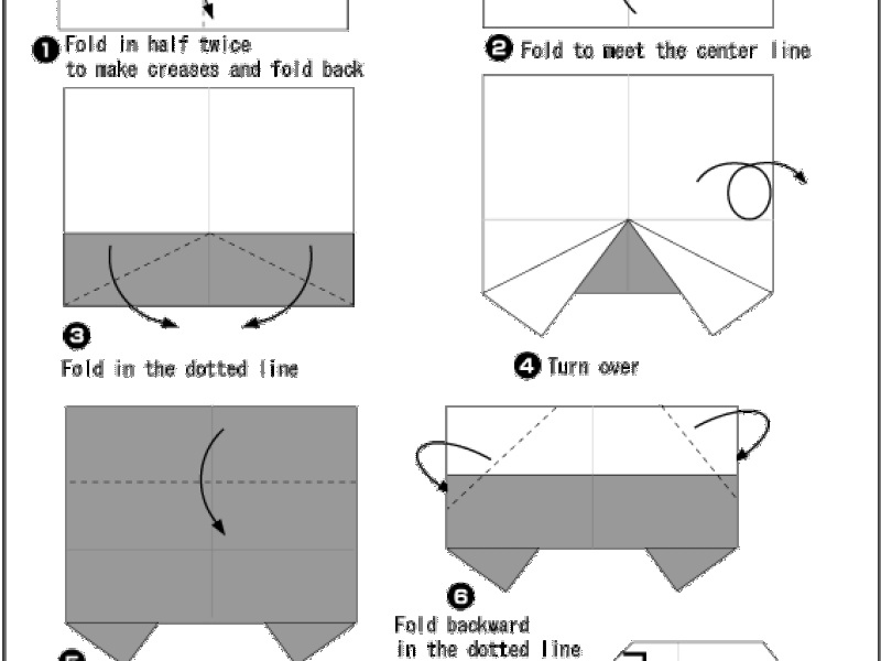 Origami - hướng dẫn gấp giấy chiếc xe cảnh sát