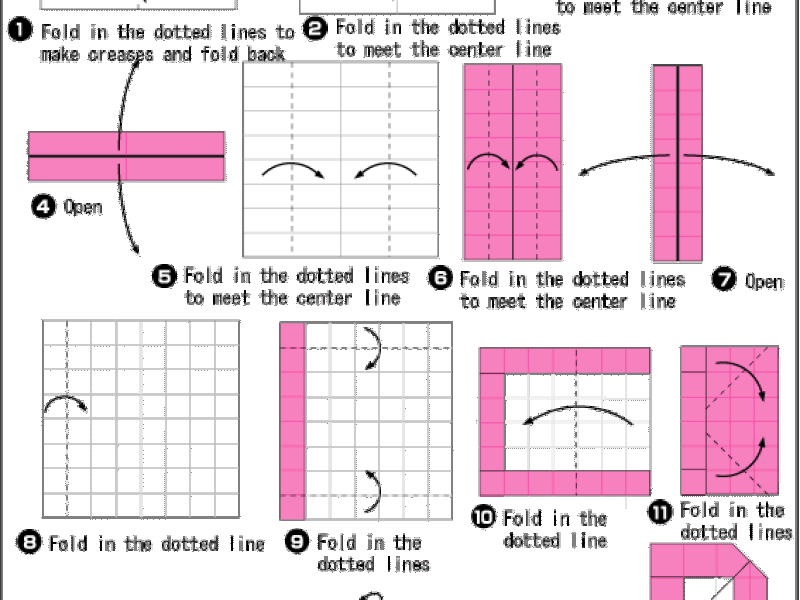 Origami - hướng dẫn gấp giấy chữ B