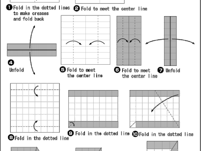 Origami - hướng dẫn gấp số 7
