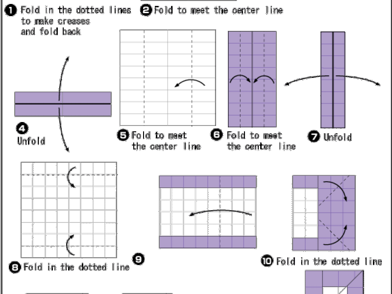 Origami - hướng dẫn gấp số 8