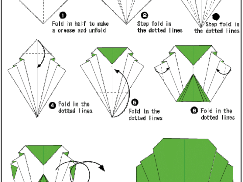 Origami - hướng dẫn gấp trái Bắp cải