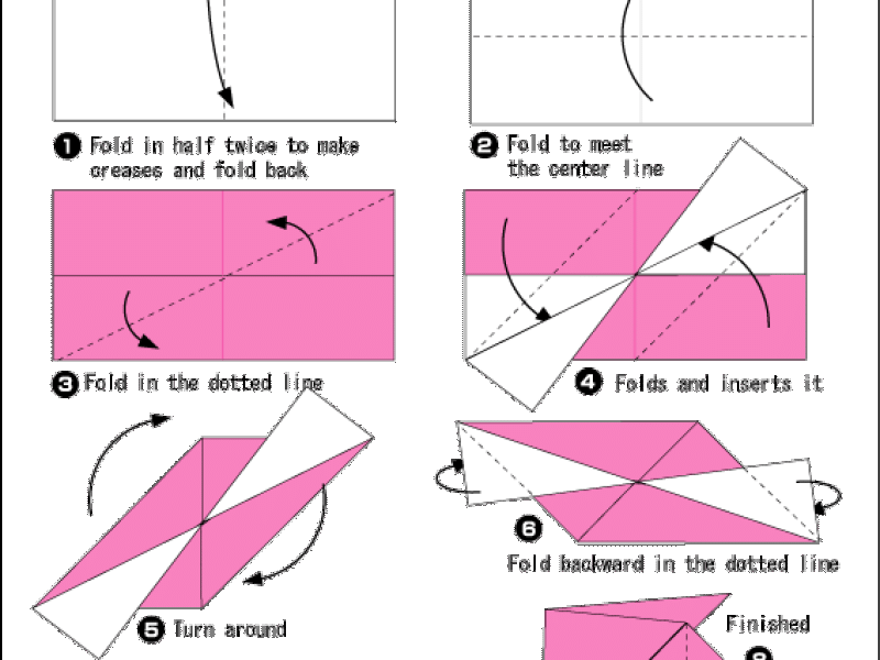 Origami - hướng dẫn xếp giấy Khôi lập phương 8