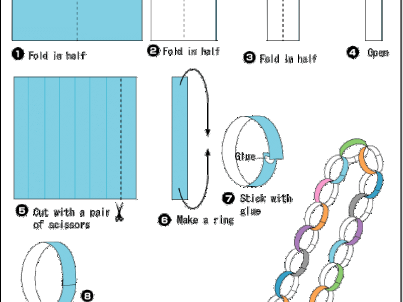 Origami - hướng dẫn xếp giấy sợi Dây chuyền 2