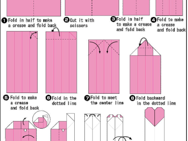 Origami - hướng dẫn xếp Thanh đánh dấu sách