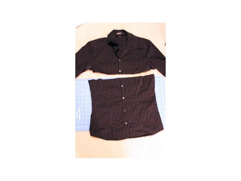 Tận dụng áo sơ mi cũ làm gối phá cách