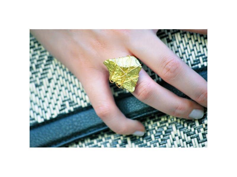 Tự chế chiếc nhẫn vàng nguyên khối thật cá tính