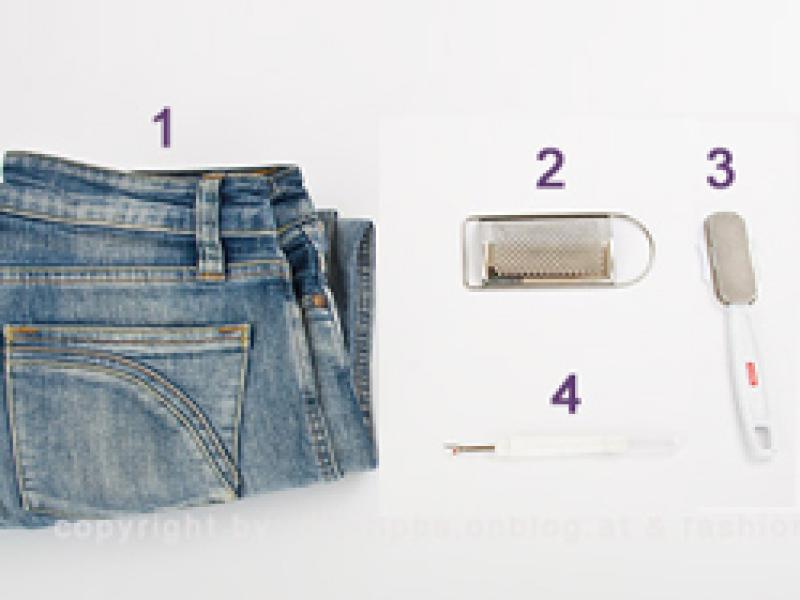 Tự làm quần jean rách không khó