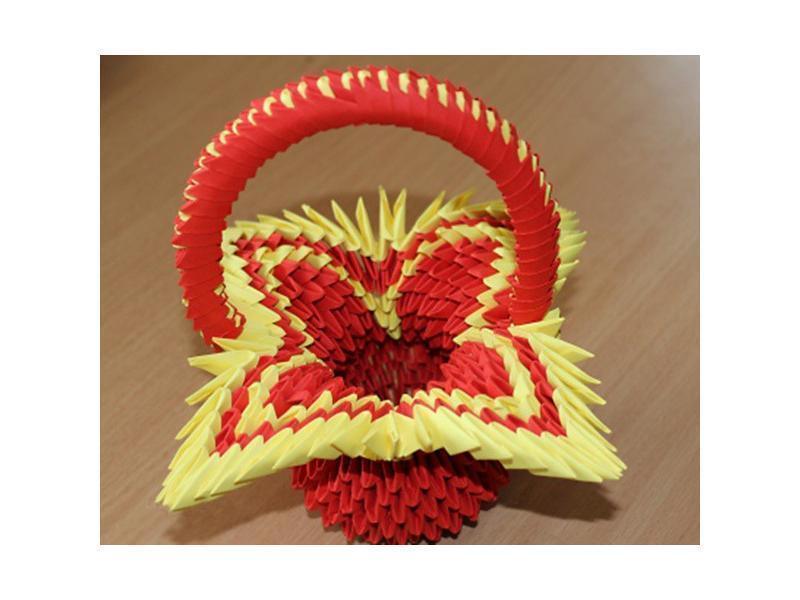 Trổ tài khéo tay làm giỏ Origami cực xinh