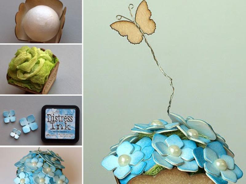 4 cách làm chậu hoa trang trí dễ thương