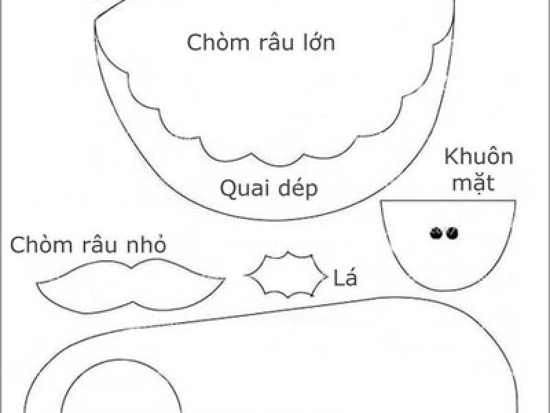 Hướng dẫn may dép bông hình ông già Noel ngộ nghĩnh