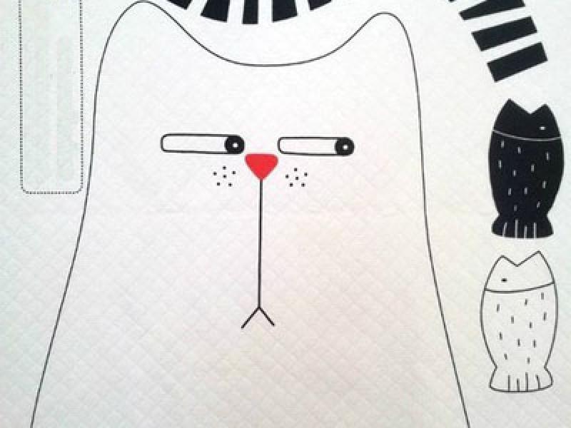 Hướng dẫn may gối mèo bắt cá cực dễ thương