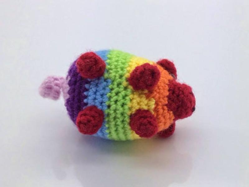 Hướng dẫn móc heo cầu vồng