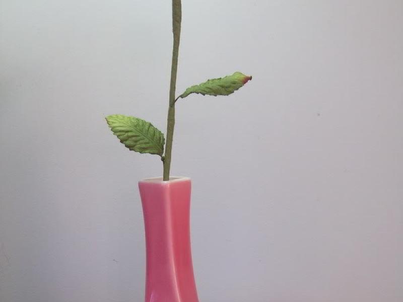 Làm hoa hồng từ ruy băng