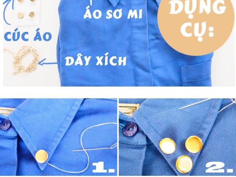 Những mẹo F5 áo sơ mi cũ cực phong cách