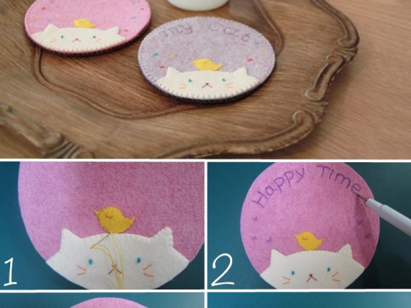 Tập tành khéo tay với những mẫu đế lót ly đẹp mắt