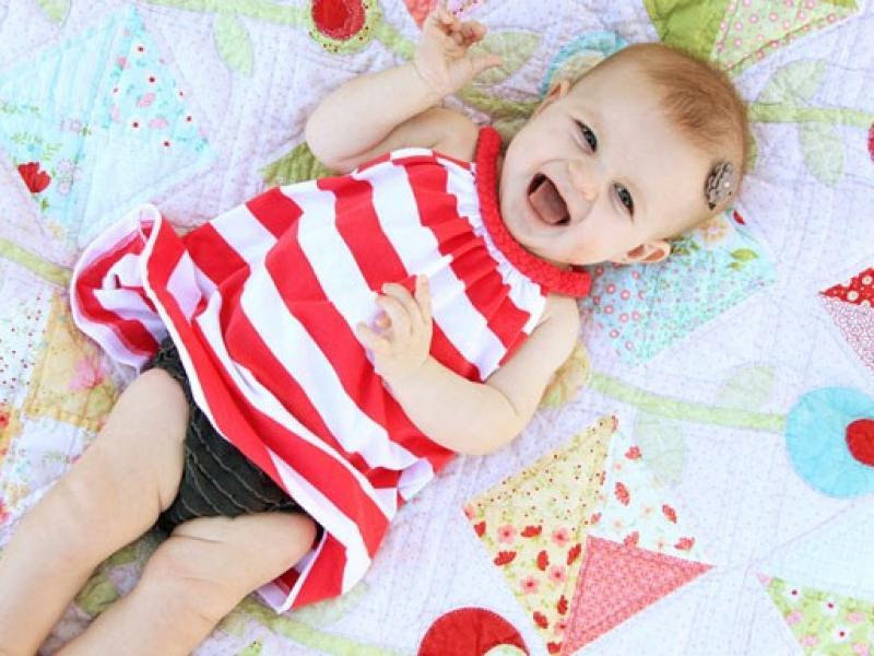 Tự may áo cho bé mặc mùa hè cực mát